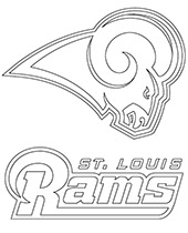 St Louis Rams kolorowanka NFL