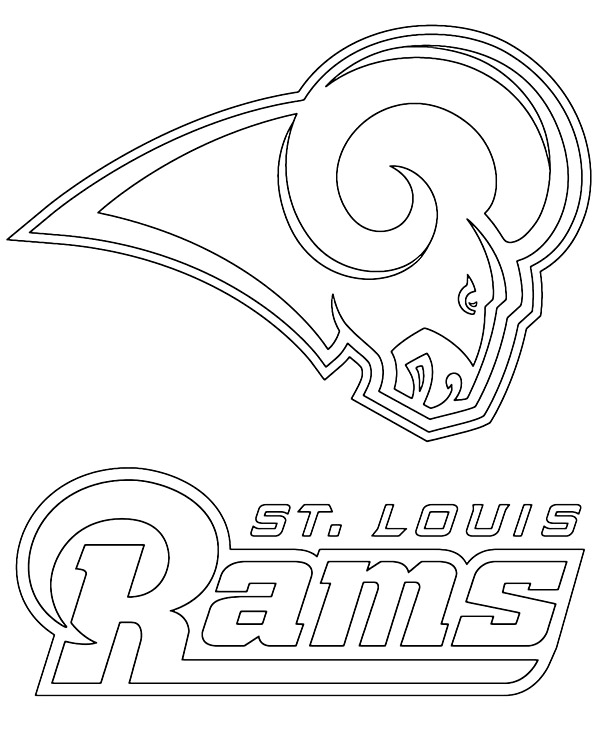 Herb drużyny St Louis Rams 