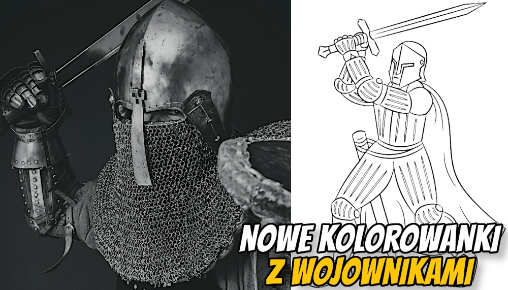 Nowe kolorowanki z wojownikami baner