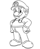 Mario malowanka do wydruku