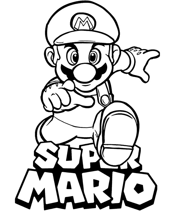 Darmowa kolorowanka Super Mario