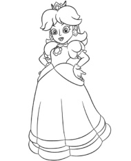 Księżniczka Daisy kolorowanka do druku