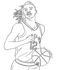 Ja Morant kolorowanka koszykówka NBA