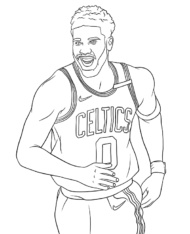 Jayson Tatum kolorowanka Celtics