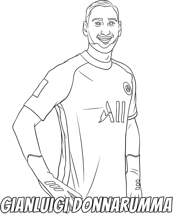 Włoski bramkarz kolorowanka Donnaruma
