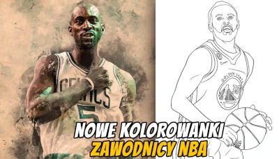 Nowe kolorowanki z zawodnikami NBA baner mobile