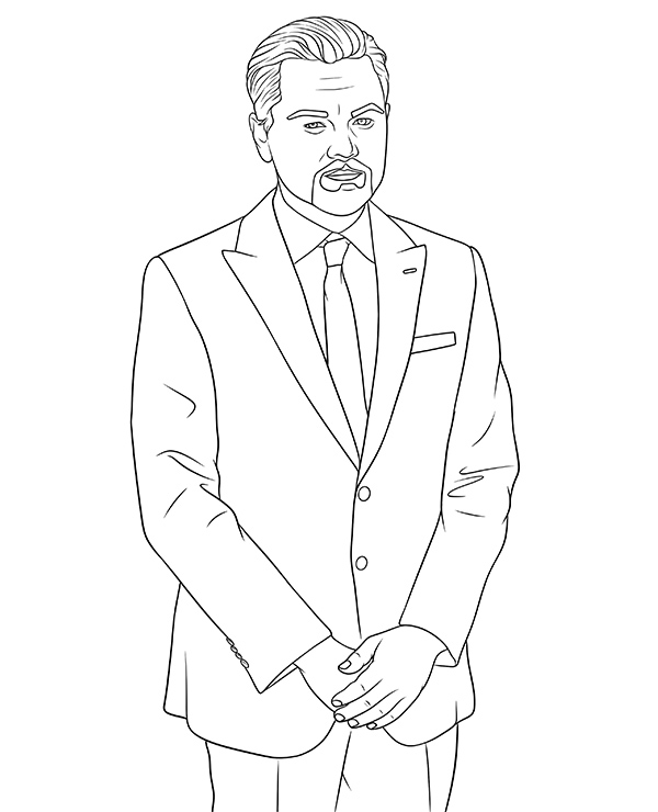 Leonardo di Caprio kolorowanka aktor