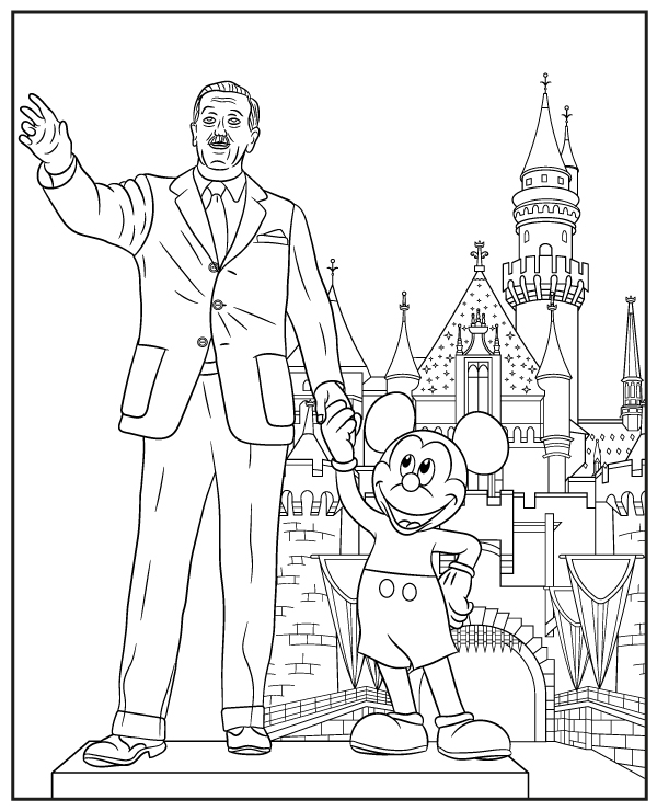 Walt Disney kolorowanki Disneyland