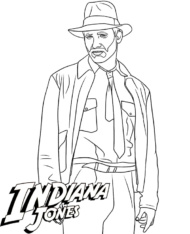 Aktorzy kolorowanki Indiana Jones
