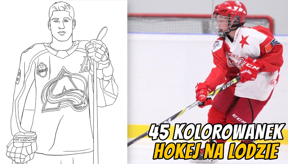 Premiera kolorowanek hokejowych baner
