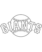 Kolorowanka z logo San Francisco Giants