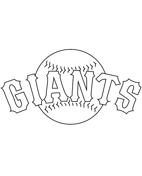 San Francisco Giants logo kolorowanka