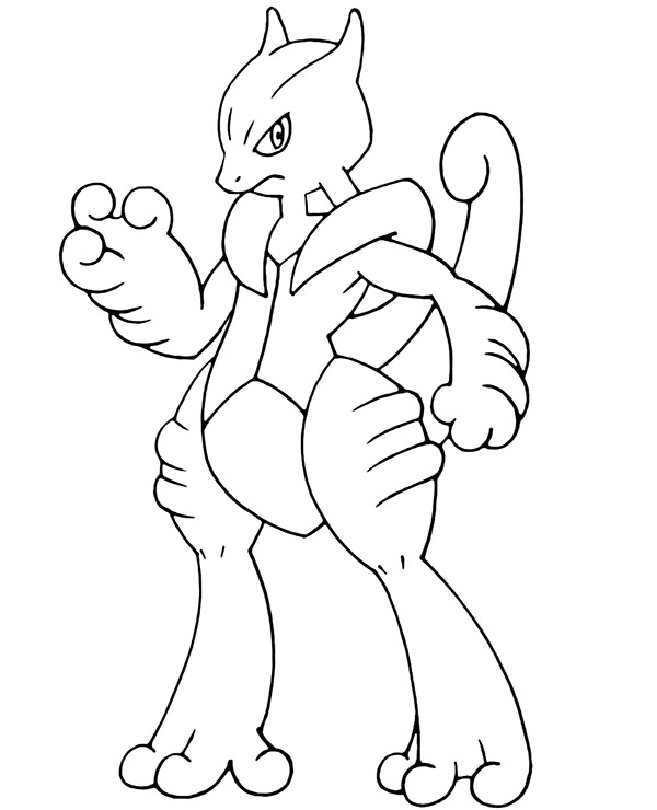 mega mewtwo x kolorowanki Pokemon