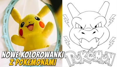 Nowe kolorowanki z Pokemonami baner mobile