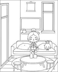 Toca Boca Life World kolorowanki do druku