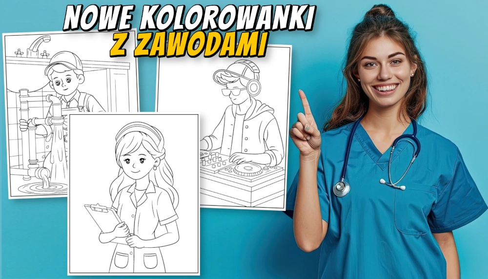 Nowe kolorowanki z zawodami