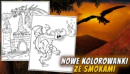 Nowe kolorowanki ze smokami baner