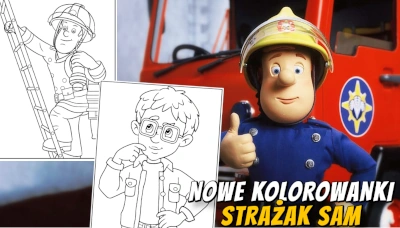 Premiera kolorowanek Strażak Sam baner mobile