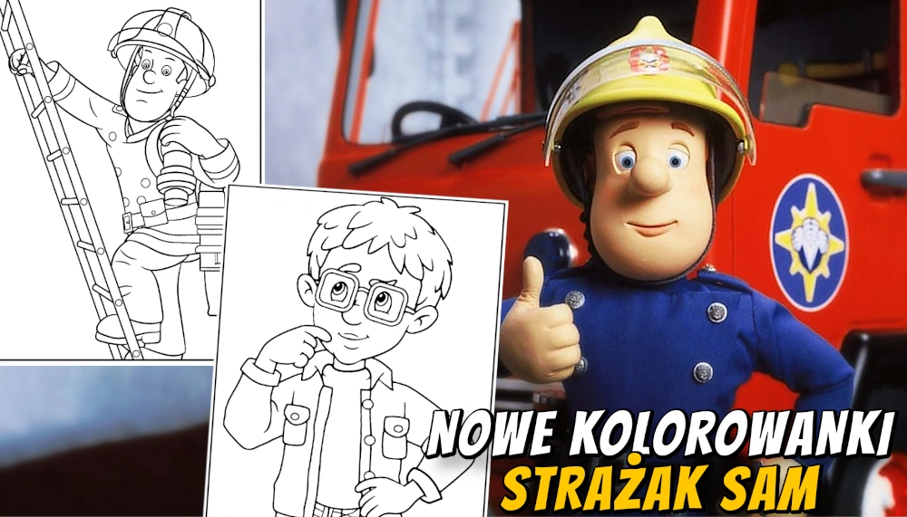 Premiera kolorowanek Strażak Sam baner