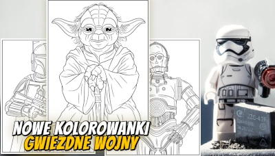 Jeszcze więcej kolorowanek Star Wars baner mobile