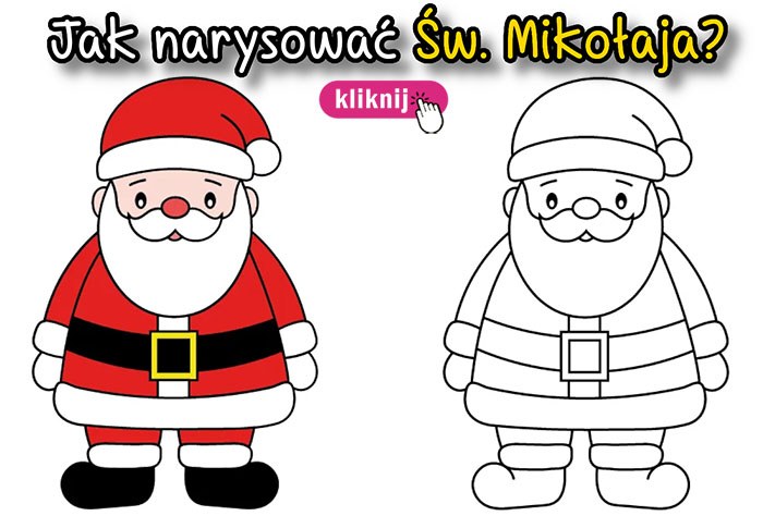 newsletter-jak-narysowac-mikolaja | Kolorowanki do druku E-kolorowanki
