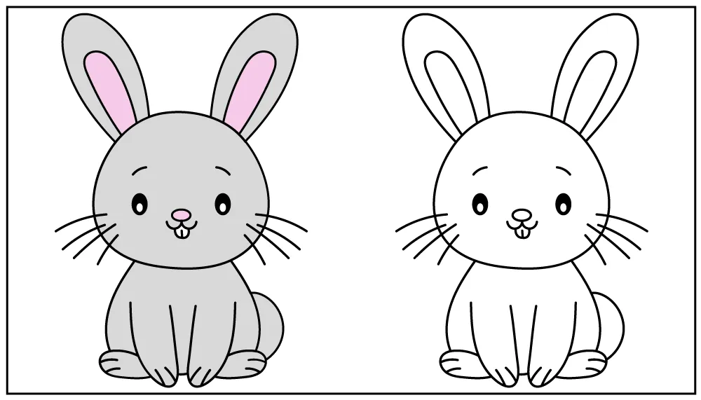 Jak narysować królika - nauka rysowania dla dzieci