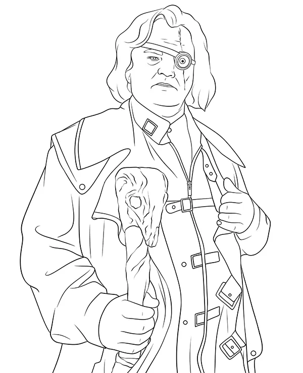 Alastor Moody kolorowanka Mad Eye