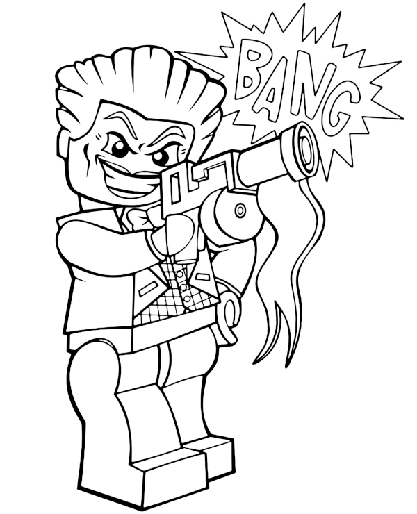 Kolorowanka LEGO Joker Batman