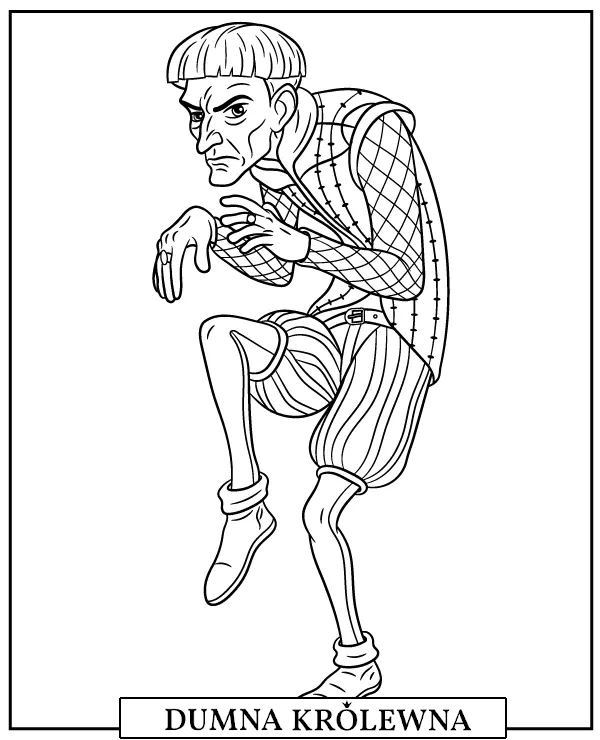 Silidia kolorowanka z bajki Dumna Królewna