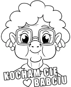Babcia kolorowanka dla dzieci