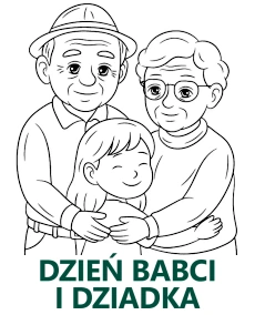 Dzień Babci i Dziadka kategoria kolorowanek do wydruku