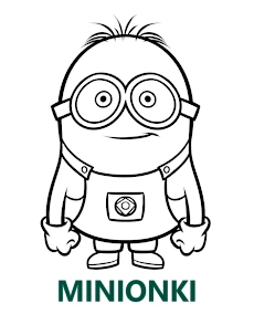 Minionki kategoria kolorowanek do druku