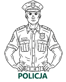 Policja kolorowanki do wydruku kategoria