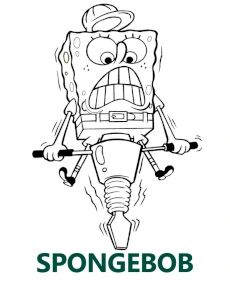 Spongebob kategoria kolorowanek do druku