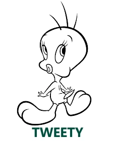 Tweety kategoria kolorowanek do druku