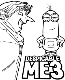 Dru z bajki Minionki kolorowanki dla dzieci