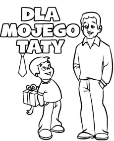 Malowanka na dzień taty ojca