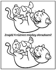 Znajdź różnice między obrazkami - kotek