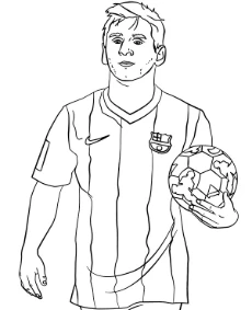 Piłkarze kolorowanki Lionel Messi