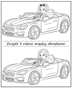 Łamigłówka dla dzieci Barbie - policz przedmioty
