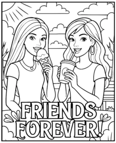 Barbie i Teresa kolorowanka Friends Forever