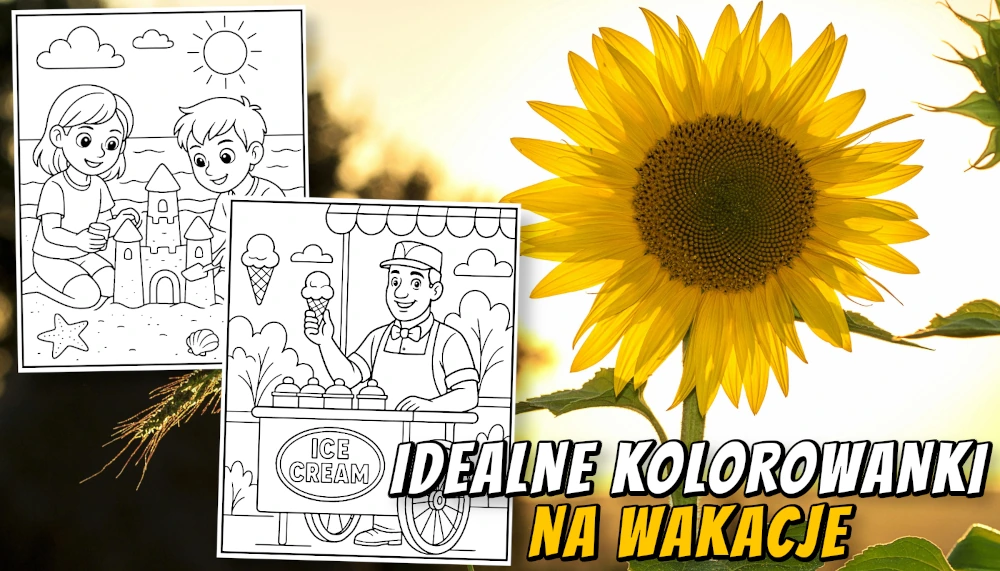 Kolorowanki w letnim klimacie baner