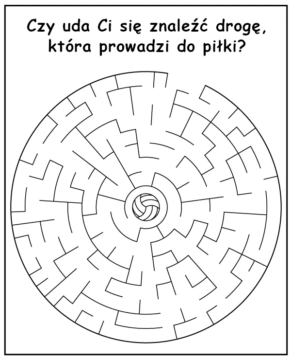 Labirynt dla dzieci - znajdź drogę do piłki