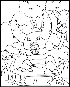 haracross Pokemon obrazek do druku