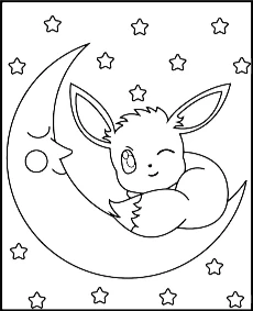 Łatwa kolorowanka dla dzieci Pokemon