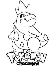 Darmowa kolorowanka Pokemon Croconaw