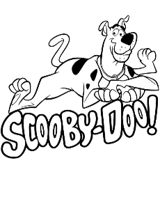 Logo z bajki Scooby-doo malowanka do wydrukowania