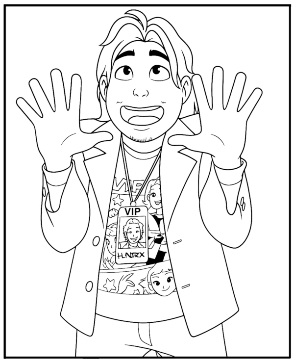 Manager Bobby kolorowanka do druku K-popowe Łowczynie Demonów