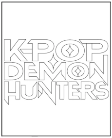 K-popowe Łowczynie Demonów logo do wydruku