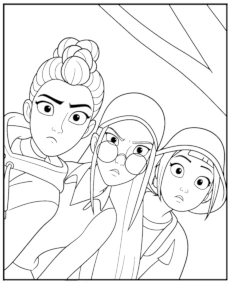 Rumi, Mira i Zoey kolorowanka k-popowa